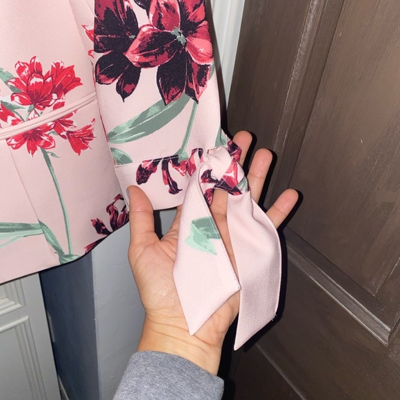 Pink flowery Nine West Blazer / Jacket - Picture 3 of 4